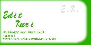 edit kuri business card